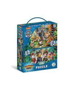 DODO Puzzle Patrolne šape Avanture iz džungle 2u1 - 24, 36 delova - 104-200572