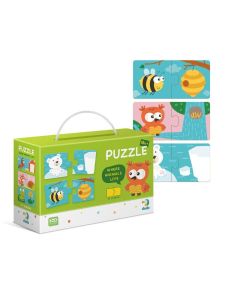 DODO Puzzle duo Životinje u svojim staništima - 12 delova - 104-300117