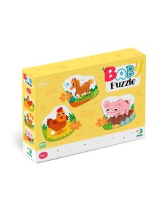 DODO Bebi puzzle Dan na farmi 3u1 - 2, 3, 4 dela - 104-300394