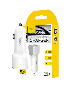 hoco. Auto punjač za telefon, 2 x USB, 5V / 2.4 A - Z23 Grand Style Dual port - 10400