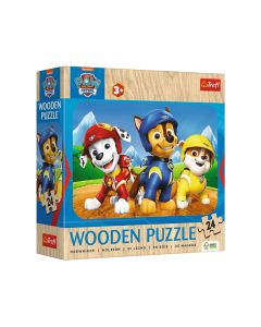 Drvena puzzla 24 dela paw patrol