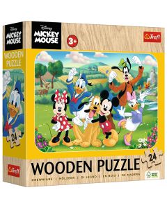 TREFL Drvene puzzle Mickey with friends 20278 - 24 dela