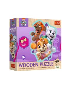 TREFL Drvena puzzla 50 delova paw patrol