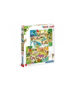 CLEMENTONI Puzzle 2 x 60 LO Zoo - Noli 1 - 104947