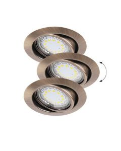 Rabalux Ugradna i nadgradna rasveta Lite GU10 1x MAX 50W bronzana (1051) - 1051-1-1