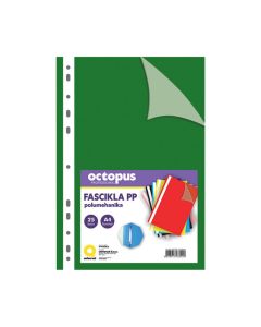 OCTOPUS Fascikla A4 polumehanika sa 11 rupa 25/1 zelena tamno unl-1816 - 105281