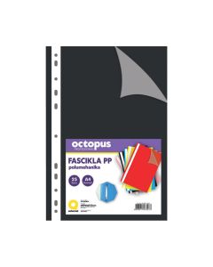 OCTOPUS Fascikla A4 polumehanika sa 11 rupa 25/1 crna unl-1819 - 105284