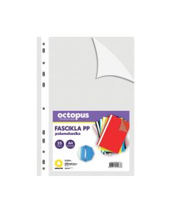 OCTOPUS Fascikla A4 polumehanika sa 11 rupa 25/1 bela  unl-1821 - 105286