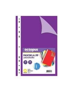 OCTOPUS Fascikla A4 polumehanika sa 11 rupa 25/1 ljubičasta unl-1827 - 105292-1
