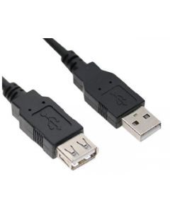 E-GREEN Kabl USB 2.0 A-USB 2.0 A M/F 1.8m, crna - 44157