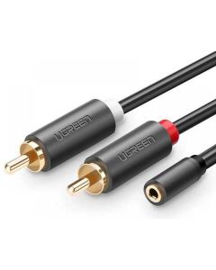 UGREEN Audio kabl AV102 3.5mm na 2 RCA F/M 1m - 10588