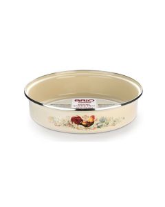 BRIO Emalika - Emajliirana tepsija - bež – Ø32x7.5cm
