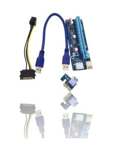USB 3.0 pci-e express to x16 extenderi riser 6pin - 106475