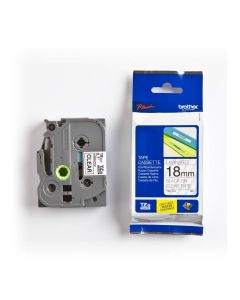 TZe-141 crna na prozirno 18 mm - A616