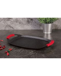 KAUFMAX Grill ploča 47cm kaufmax black&burgundy - 425890