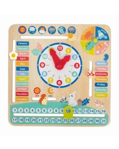 TOOKY TOY Drvena igračka Sat sa kalendarom TF329 - 107-72370