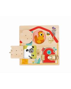 TOOKY TOY Drvena igračka Tabla sa prozorima TH985