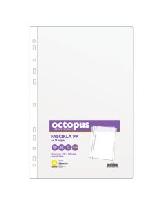 OCTOPUS Fascikla A4 100/1 u 11 rupa thin crystal clear unl-1892 - 107145