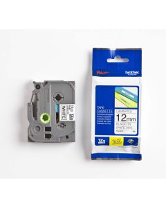 Traka  TZe-231 crna na belo 12mm - 0172