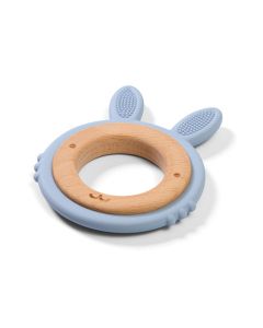 BABYONO Glodalica drveno silikonska - plava - 1076-01-02-03_plava
