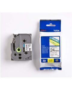 Traka  TZe-251 crna na belo 24mm - 0186