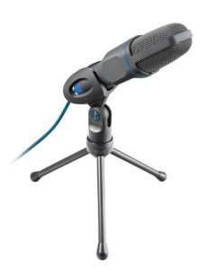 TRUST Mikrofon Mico 3,5mm+USB, crna plava - 23790