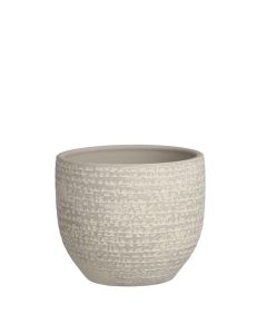 DEKOR DOM Saksija CARRIE 14cm 1079204 - Light Grey - EDL