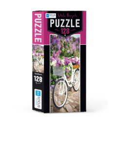 BLUE FOCUS Puzzle Bela bicikla – 128 delova - 108-22022