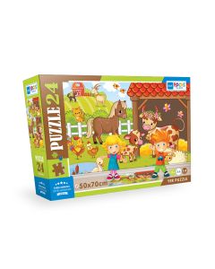 BLUE FOCUS Podne Puzzle Domaće životinje – 24 delova - 108-23791