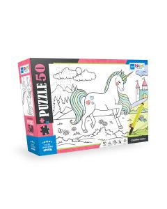 BLUE FOCUS Puzzle za bojenje Jednorog- 50 delova - 108-23814