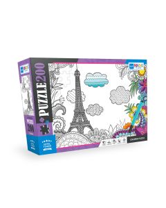 BLUE FOCUS Puzzle za bojenje Ajfelov toranj – 200 delova - 108-23876
