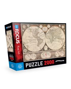 BLUE FOCUS Puzzle Antička karta sveta – 2.000 delova - 108-24316