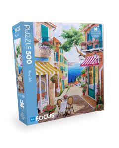 BLUE FOCUS Puzzle Grad na obali mora – 500 delova - 108-24606