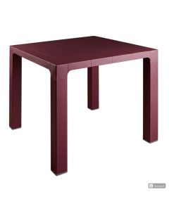 SANJA IPPI Plastični baštenski sto 80x80cm Orfeo, bordo