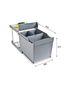 ALVEUS Kanta za otpatke albio 30 1x16l + 2x7,5l