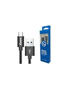 XWAVE Kabl USB Tip C muški na Tip A muški 1.2m 3A, PVC, crna - 028905