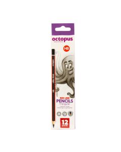 OCTOPUS Olovka grafitna hb 12/1  redline unl-1942 - 109703