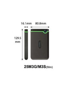 TRANSCEND Eksterni hard disk HDD 1TB Slim M3S, zelena - 109970