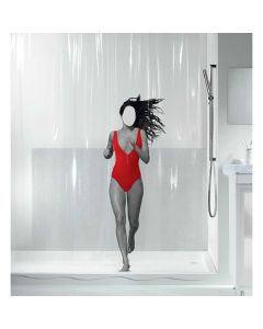 SPIRELLA Zavesa za kadu dana crvena 100%peva 180x200cm - 10.20152