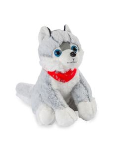 Plišana igračka Haski 20cm, siva - 11-260110
