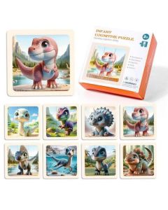 Drvene puzle Dinosaurusi, 6 delova 8/1 - 11-39413