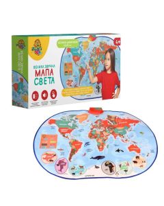 MILLATOYS Velika zvučna mapa sveta 60x100cm - 11-71336