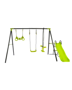 MILLA Set Ljuljaška, klackalica i tobogran sa metalnom konstukcijom dimenzija:180x191x182cm - 11-821-1