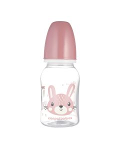 CANPOL BABIES Flašica za bebe 120ml Cute animals, roze - 11-851_pin