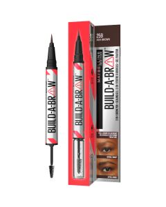 MAYBELLINE New York Build-A-Brow Olovka za obrve i gel za fiksiranje, 2u1, 259 ash brown - 1100028053