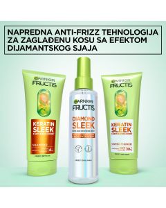Garnier Fructis Keratin Sleek Šampon za nezaglađenu, suvu kosu 200ML
