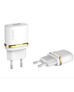 Kućni punjač LDNIO DL-AC50 1xUSB 1A+ Micro USB kabel beli