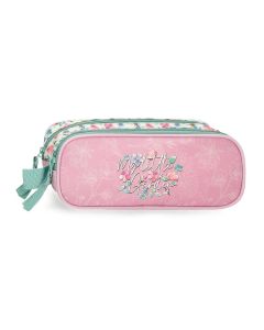 MOVOM MY LITTLE GARDEN prazna pernica sa 2 pregrade - pink