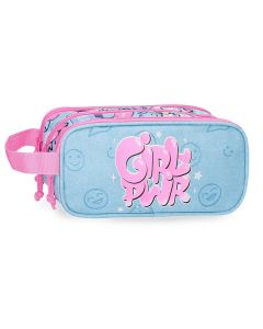 MOVOM GIRL POWER prazna pernica sa 3 pregrade - plava