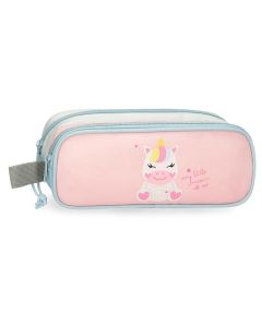 ROLL ROAD HAPPY PETS prazna pernica sa 2 pregrade - pink